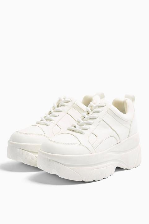 Cali White Chunky Trainers