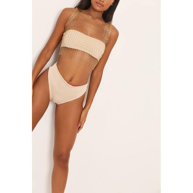 fishnet diamante top