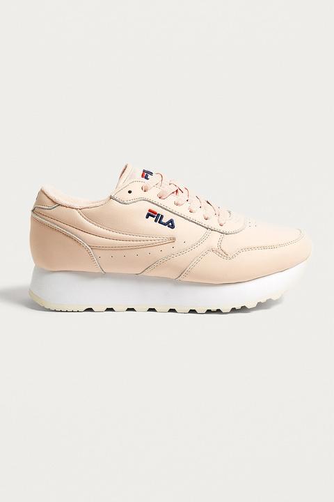 fila trainers pink