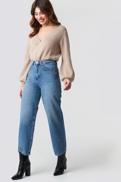 Na-kd Trend Loose Leg Jeans - Blue