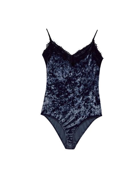 Body Velvet Escote Encaje