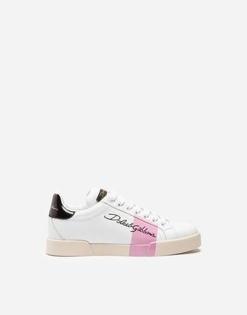 Sneakers Portofino In Vitello Nappato Verniciato