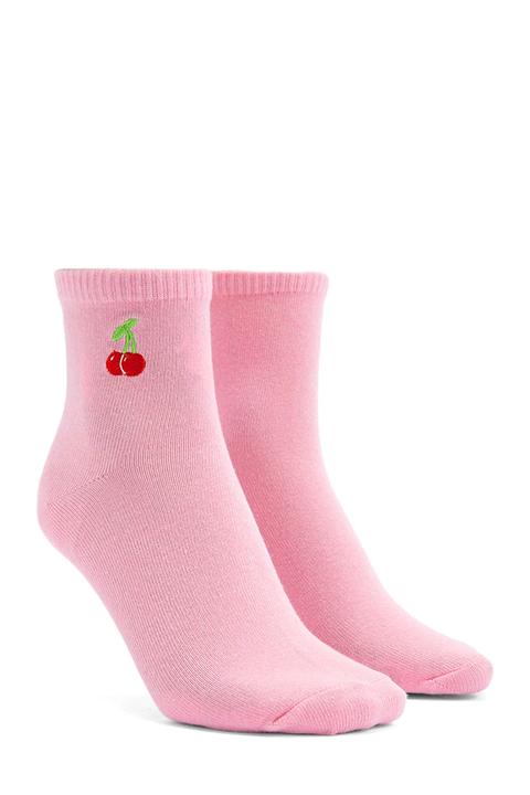 Cherry Crew Socks