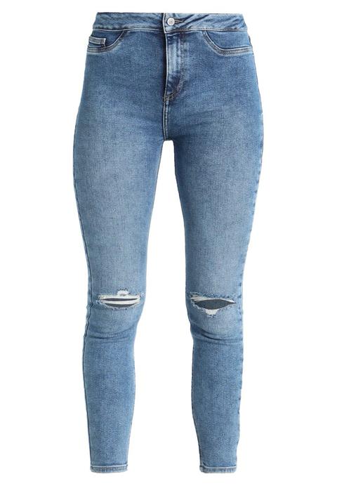 New Look Vanessa Disco Grape Jeans Skinny Fit Mid Blue