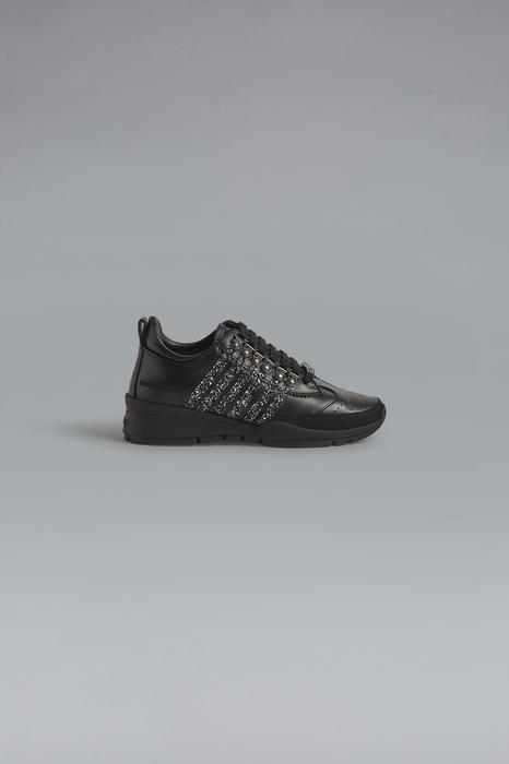 Dsquared2 Mujer Zapatillas Negro Tamaño 35 85% Piel De Ternera 15% Poliéster