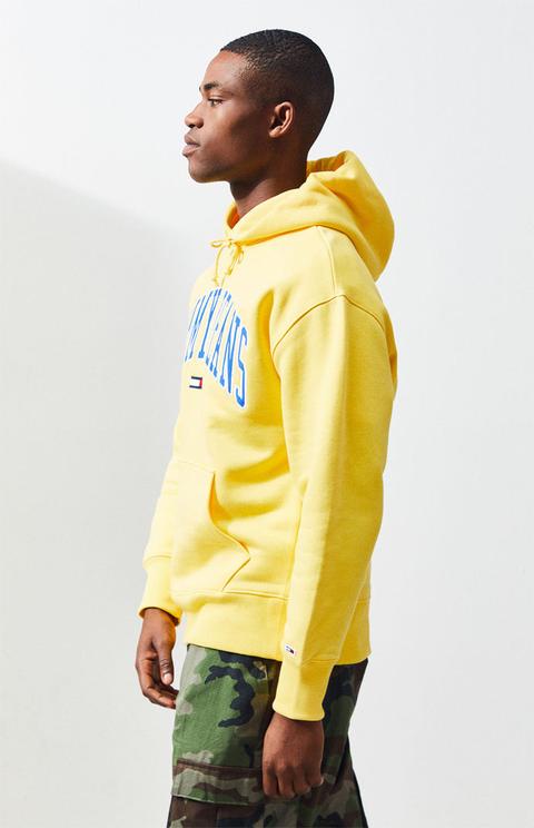 tommy jeans classics logo pullover hoodie
