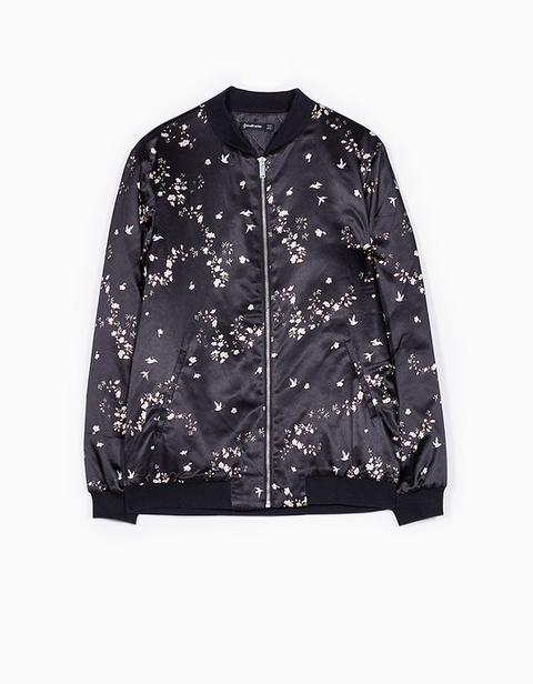 Bomber Estampada Acolchada