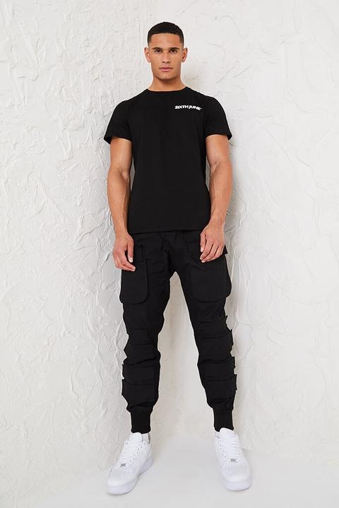 Black Sixth June Cargo Pants , Black