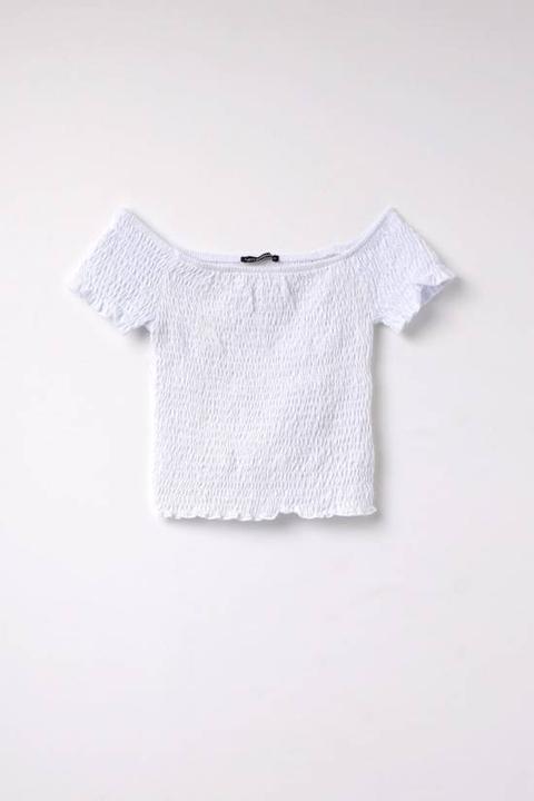 T-shirt Crop Punto Smock