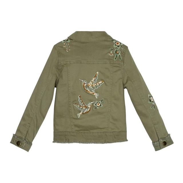 Girls' Khaki Bird Denim Jacket from 