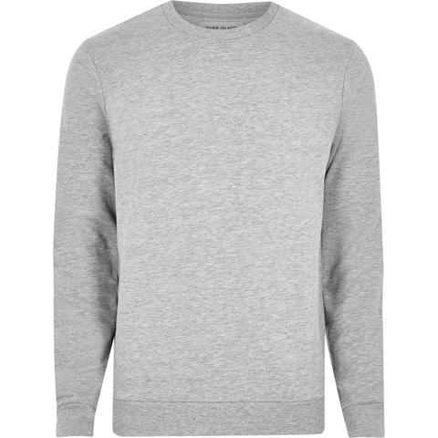 Grey Marl Crew Neck Sweatshirt