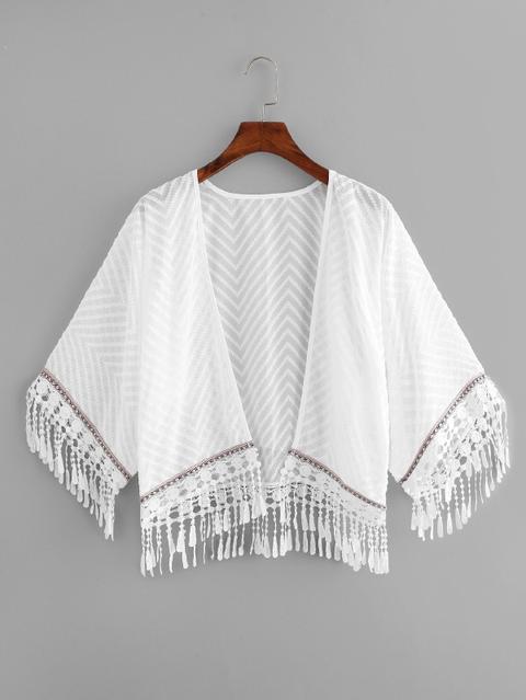 Kimono Chevron Fringe Trim