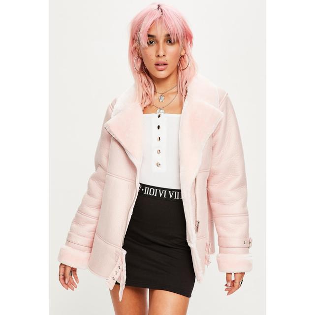 aviator jacket pink