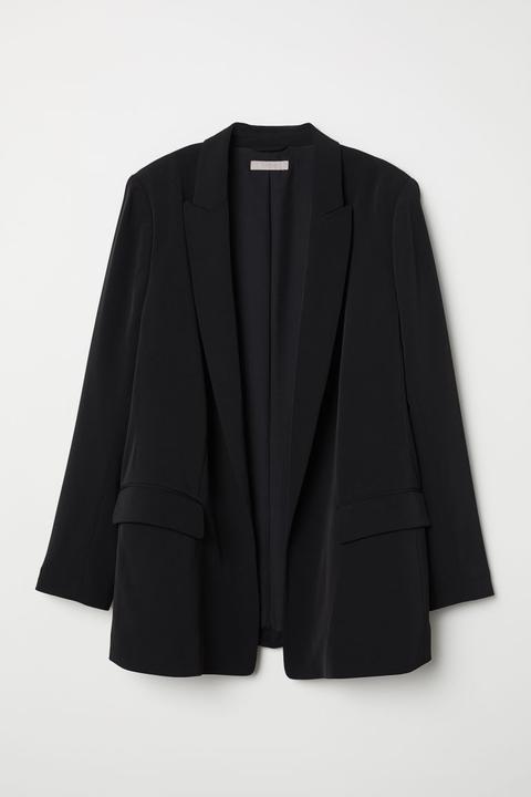 H & M+ Blazer Droit - Noir