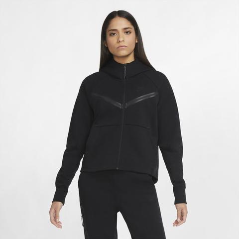 Nike Sportswear Tech Fleece Windrunner Sudadera Con Capucha Con Cremallera Completa - Mujer - Negro