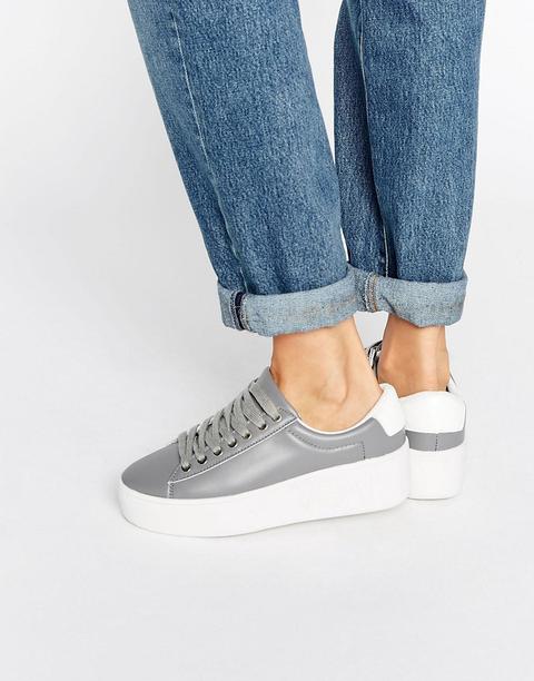 Truffle Collection - Scarpe Da Ginnastica Flatform - Grigio