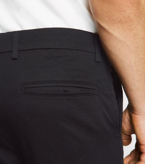 black skinny stretch trousers