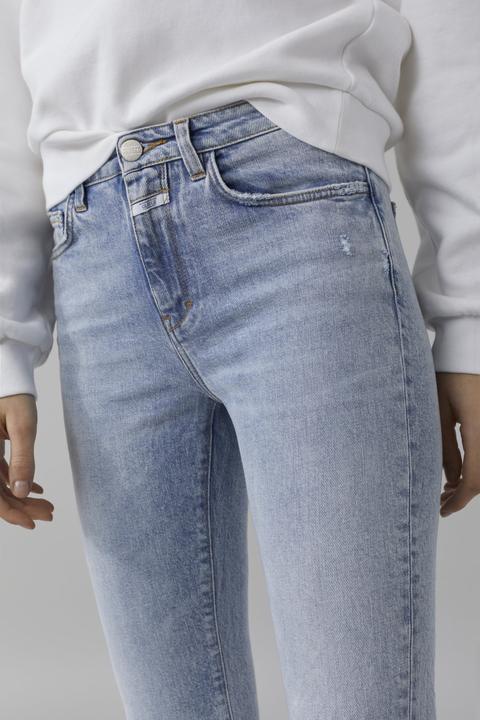 baker high organic blue stretch denim