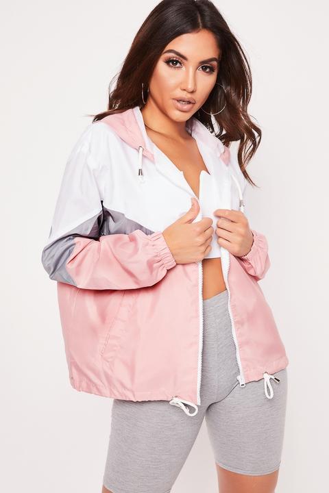 Jo Pink Contrast Colour Festival Jacket