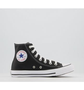 Converse All Star Hi Lthr Black White