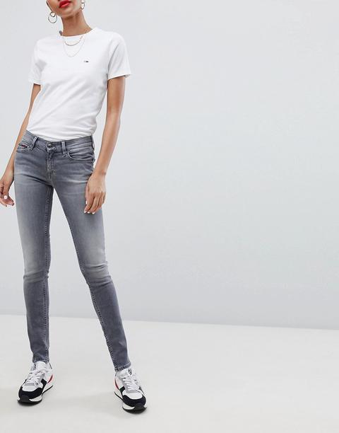 Tommy Jeans - Nora - Jeans Skinny A Vita Medio Alta - Grigio