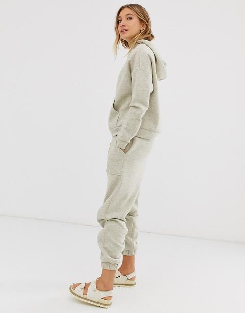 Chándal Con Sudadera Con Capucha Y Joggers Básicos Con Detalles De Bolsillos En Nepi De Asos Design-neutro