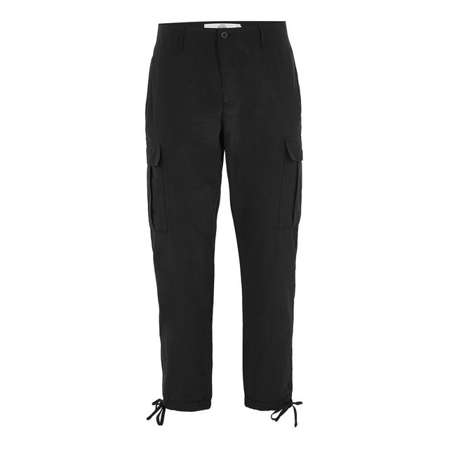 topman cargo trousers in black