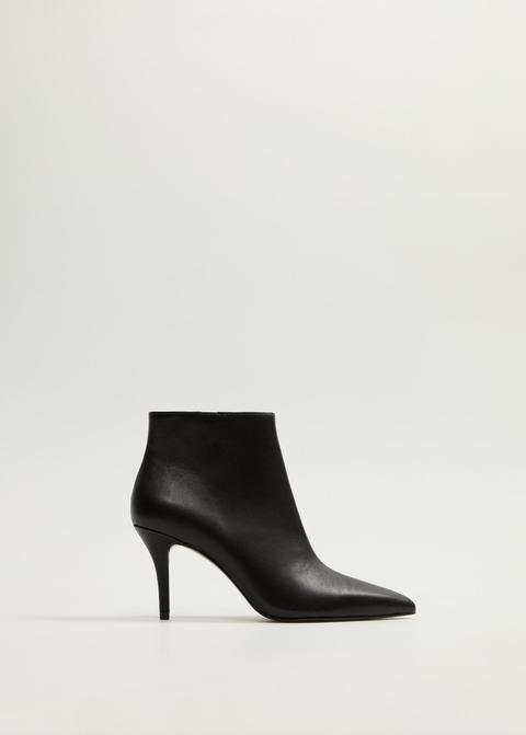 Pointed Heel Ankle Boot