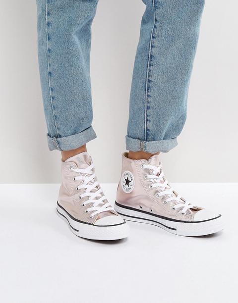 Converse - Chuck Taylor All Star - Scarpe Da Ginnastica Alte E Metallizzate Rosa - Rosa