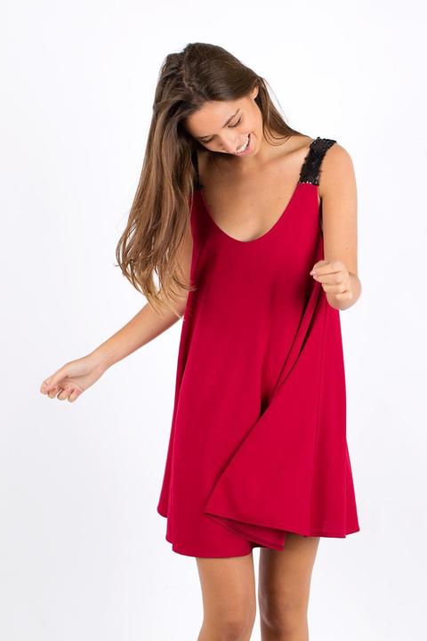 Vestido Tirantes Lentejuelas