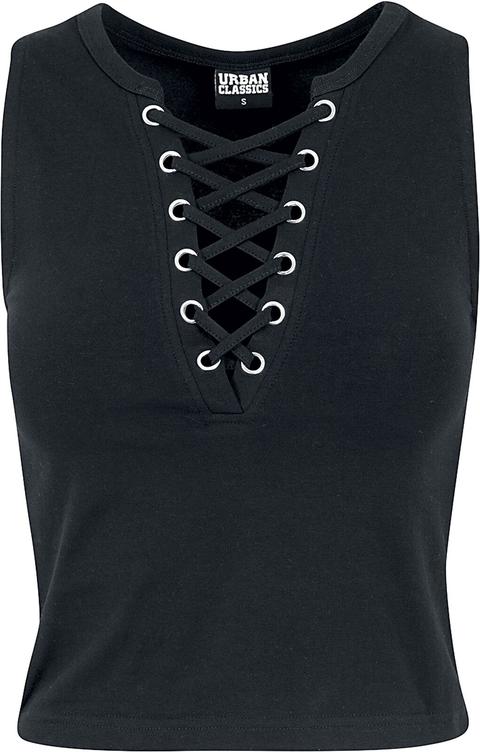 Ladies Lace Up Cropped Top