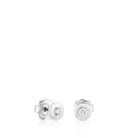 Pendientes Les Classiques De Oro Blanco Con Diamantes