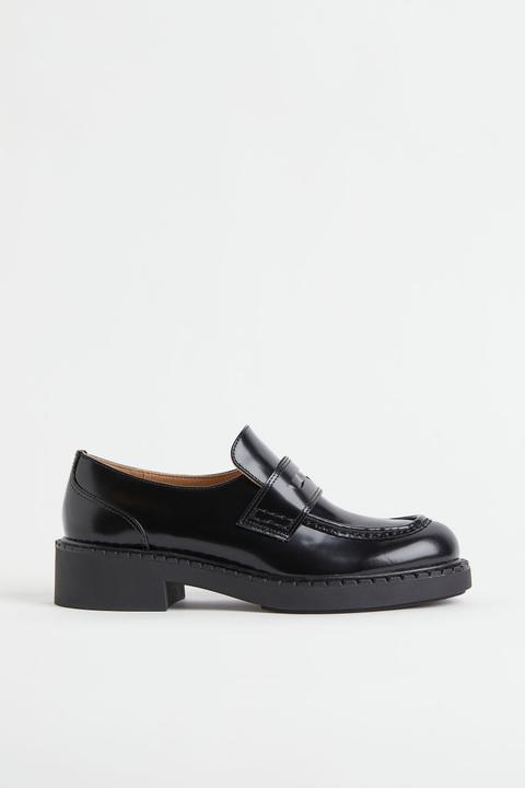 Leather Loafers - Black