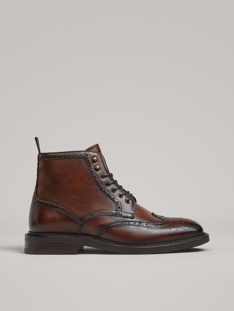 Bota Piel Picados Cuero from Massimo Dutti on 21 Buttons