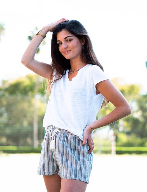 Pantalón Corto Rayas