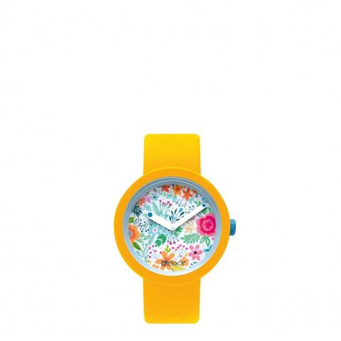 O Clock Giallo Con Meccanismo Urban Decor Azzurro