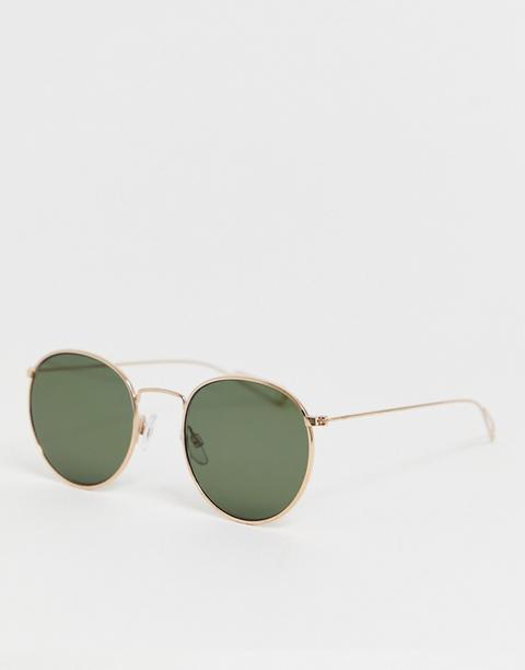 Weekday Explore Round Sunglasses-gold