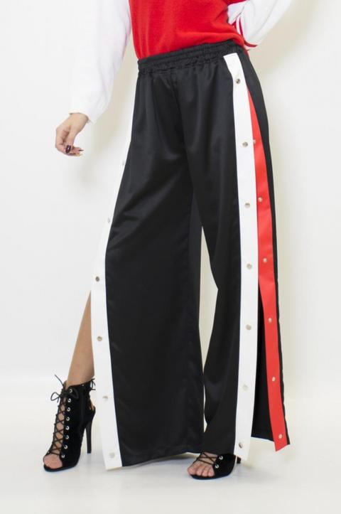 Pantalone Bande E Bottoni Donna