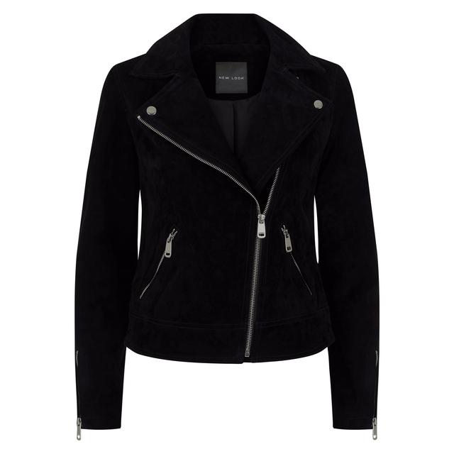new look black suede jacket