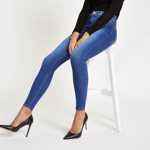 Blue Molly Mid Rise Denim Jeggings