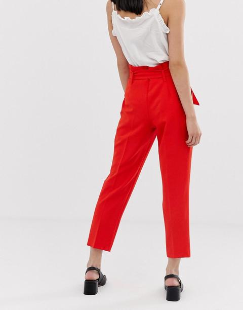 miss selfridge petite paperbag trousers