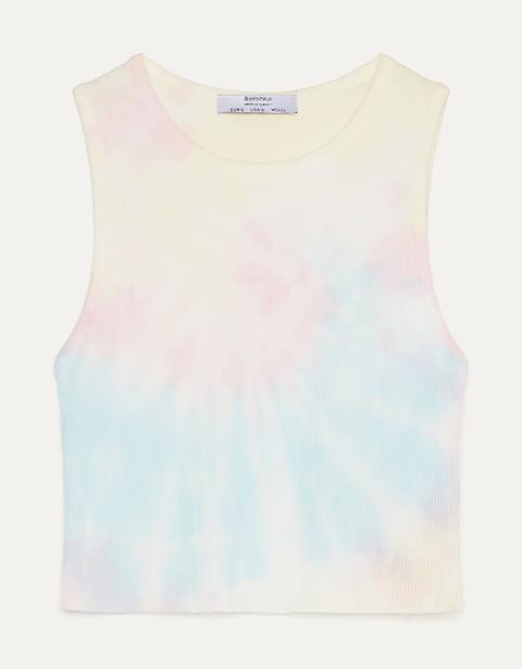 Top Cropped Con Tie Dye