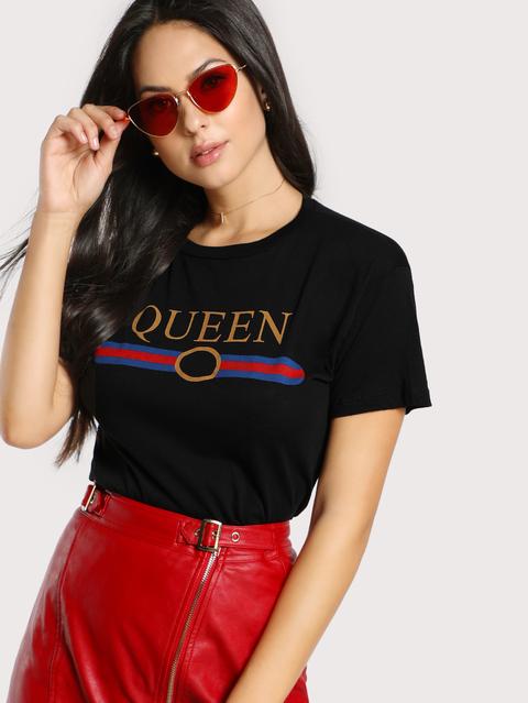 Queen Text Tee