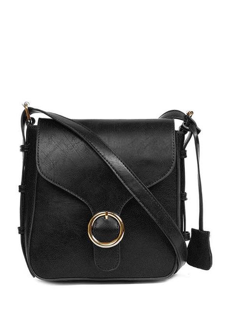 Buckle Pu Leather Cross Body Bag