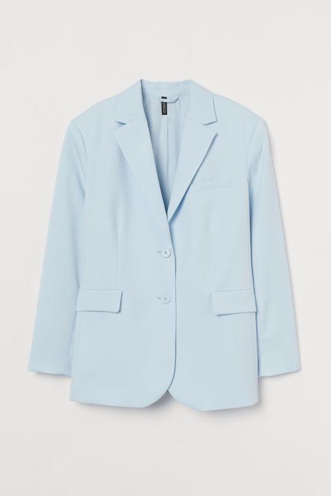 Straight-cut Jacket - Turquoise