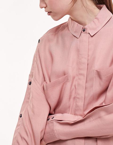 Camicia Oversize Rosa Carne