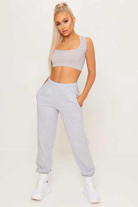 Grey Basic Grey Joggers