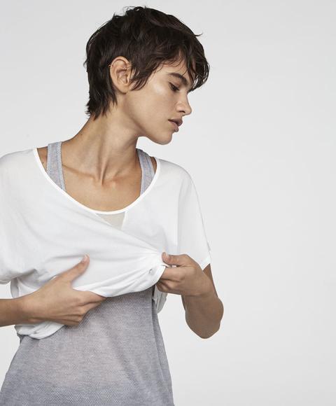 Camiseta Doble Poliamida Reciclada Color: Blanco Talla: M Material: Poliamida,