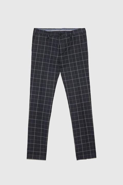 Pantalón Traje Cuadros