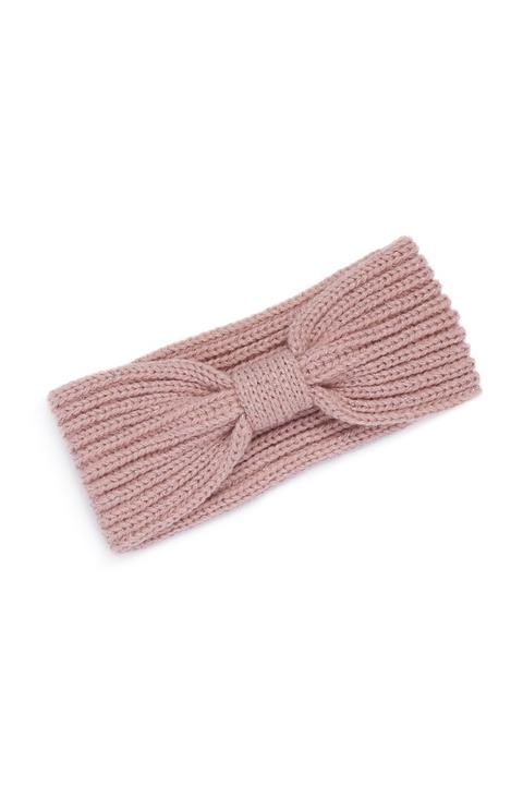 Fascia Per Capelli Rosa Con Fiocco